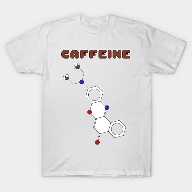 Caffeine Molecule T-Shirt by SandroAbate